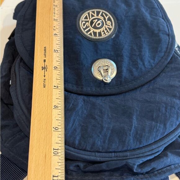 Only 16 Sixteen Canvas Blue Backpack Compact Design with Heavy Duty Hardware main image 8